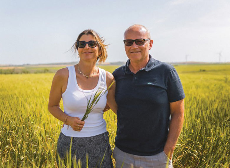 Portrait of Revival Einkorn team in a farm